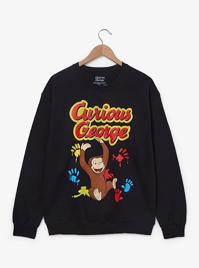 Curious George Paint Prints Crewneck — BoxLunch Exclusive