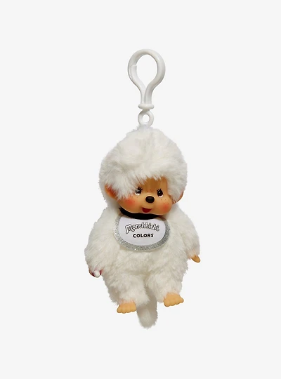 Monchhichi White Plush Clip