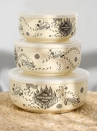 Harry Potter Marauder's Map Ceramic Bowl and Lid Set - BoxLunch Exclusive