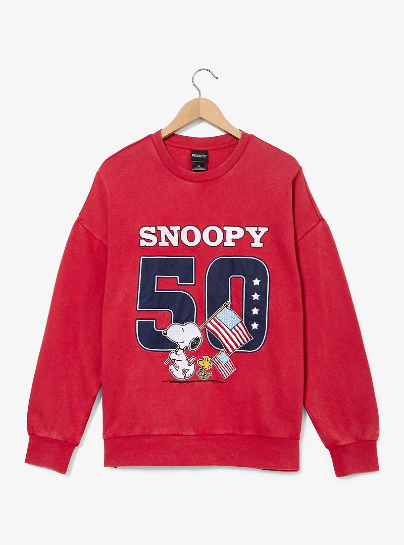 Peanuts Snoopy & Woodstock Americana Crewneck - BoxLunch Exclusive