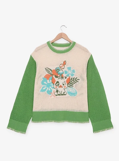 Disney Moana Pua & Hei Women's Plus Open Knit Sweater — BoxLunch Exclusive