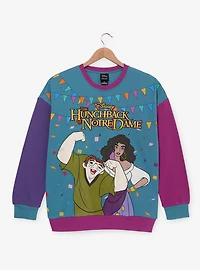 Disney The Hunchback of Notre Dame Esmeralda & Quasimodo Colorblock Crewneck - BoxLunch Exclusive