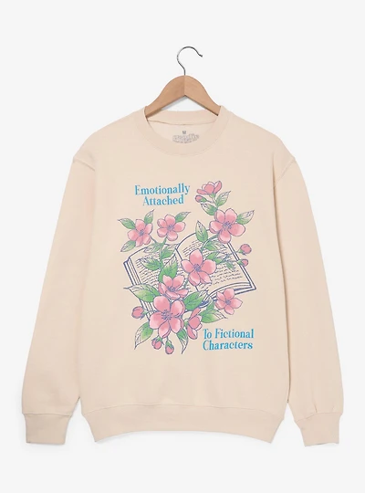 Emotionally Attached to Fictional Characters Crewneck — BoxLunch Exclusive