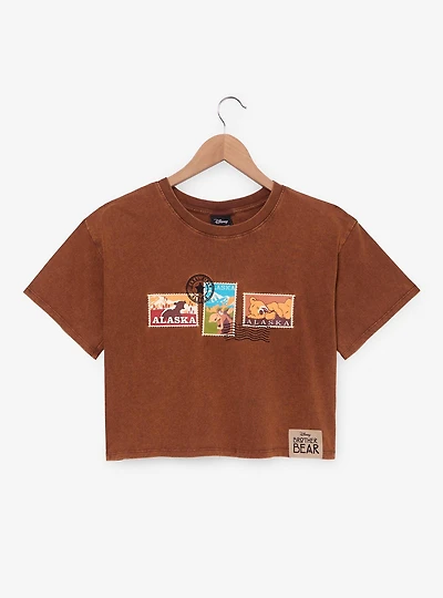 Disney Brother Bear Character Stamps Women's Cropped T-Shirt - BoxLunch Exclusive
