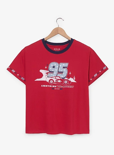 Disney Pixar Cars Lightning McQueen Americana Fireworks Women's T-Shirt — BoxLunch Exclusive