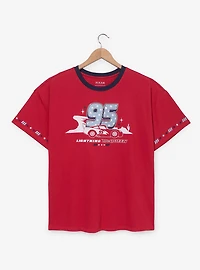 Disney Pixar Cars Lightning McQueen Americana Fireworks Women's Plus T-Shirt — BoxLunch Exclusive
