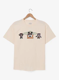 Star Wars The Mandalorian Grogu & Friends Embroidered Women's Plus T-Shirt — BoxLunch Exclusive