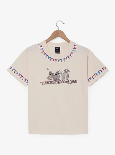Disney The Hunchback of Notre Dame Gargoyles Embroidered Women's T-Shirt - BoxLunch Exclusive