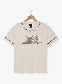 Disney The Hunchback of Notre Dame Gargoyles Embroidered Women's Plus T-Shirt - BoxLunch Exclusive