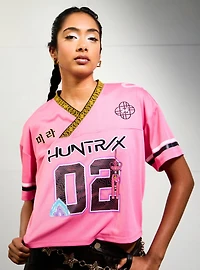 KPop Demon Hunters Mira Women's Cropped Football Jersey - BoxLunch Exclusive