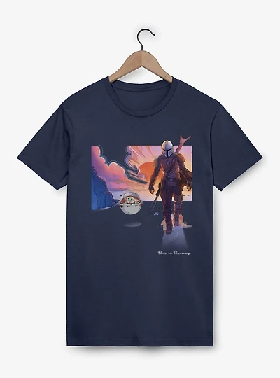 Star Wars The Mandalorian Mando And Grogu This Way T-Shirt