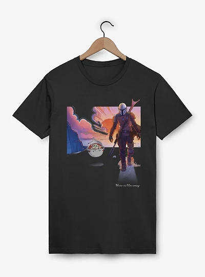 Star Wars The Mandalorian Mando And Grogu This Way T-Shirt