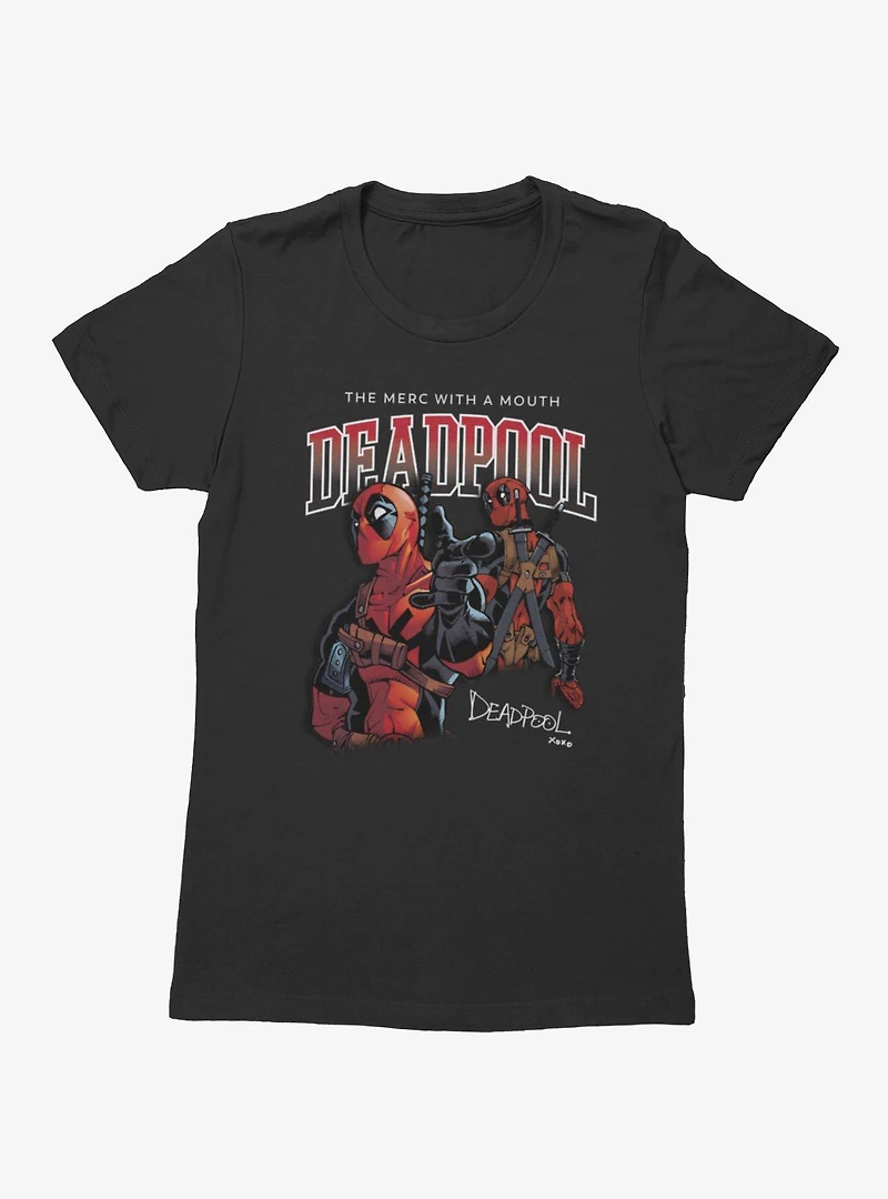 Marvel Deadpool The Merc With A Mouth Womens T-Shirt