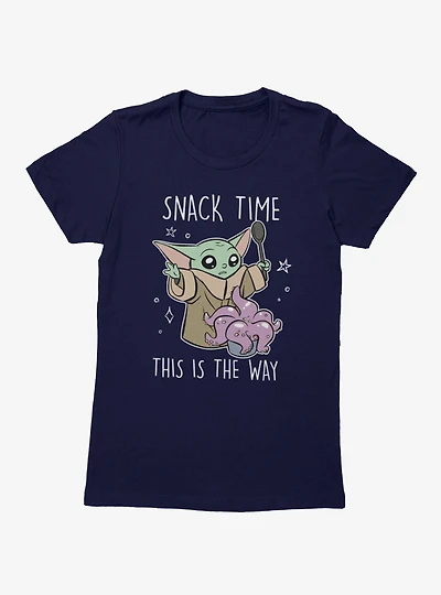 Star Wars Grogu Snack Time Womens T-Shirt