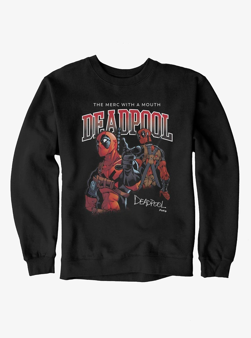Marvel Deadpool The Merc With A Mouth Sweatshirt