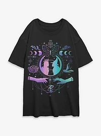 Wicked: For Good Glinda & Elphaba Icons Womens Oversized T-Shirt
