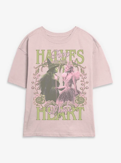 Wicked: For Good Two Halves Of The Whole Heart Womens Skimmer T-Shirt