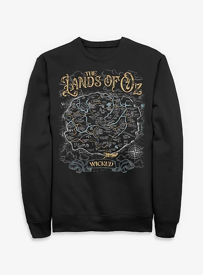 Wicked: For Good The Lands Of Oz Crew Sweatshirt