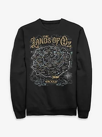 Wicked: For Good The Lands Of Oz Crew Sweatshirt