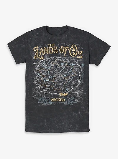 Wicked: For Good The Lands Of Oz Mineral Wash T-Shirt