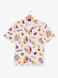 Disney Treasure Planet Stamps Allover Print Woven Button-Up - BoxLunch Exclusive