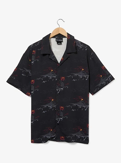 The Lord of Rings Mordor Allover Print Woven Button-Up - BoxLunch Exclusive