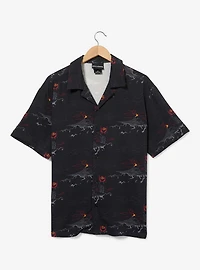 The Lord of Rings Mordor Allover Print Woven Button-Up - BoxLunch Exclusive