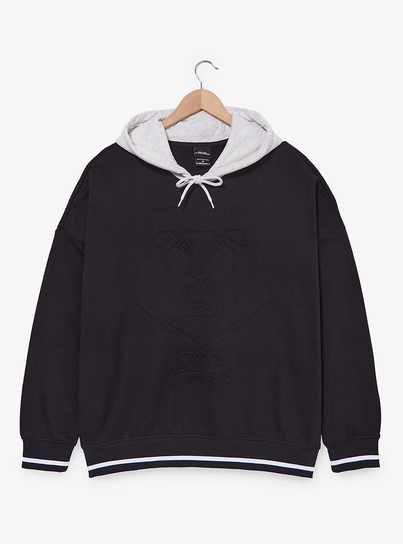 KPop Demon Hunters Saja Boys Embossed Logo Hoodie - BoxLunch Exclusive