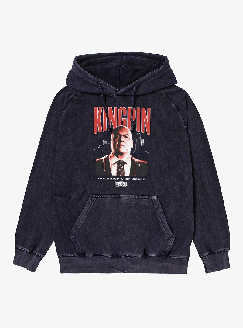 Marvel Daredevil Kingpin Of Crime Mineral Wash Hoodie