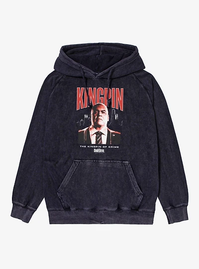 Marvel Daredevil Kingpin Of Crime Mineral Wash Hoodie