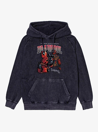 Marvel Deadpool The Merc With A Mouth Mineral Wash Hoodie