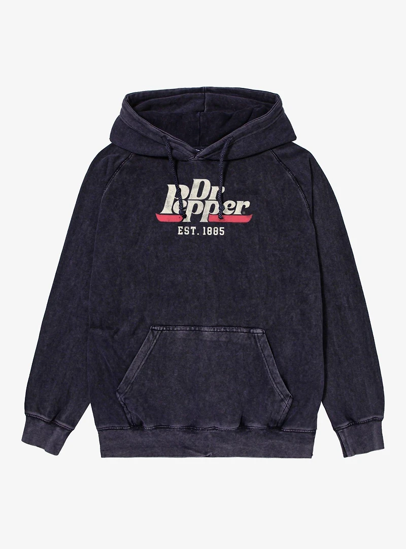 Dr. Pepper Classic Logo Mineral Wash Hoodie