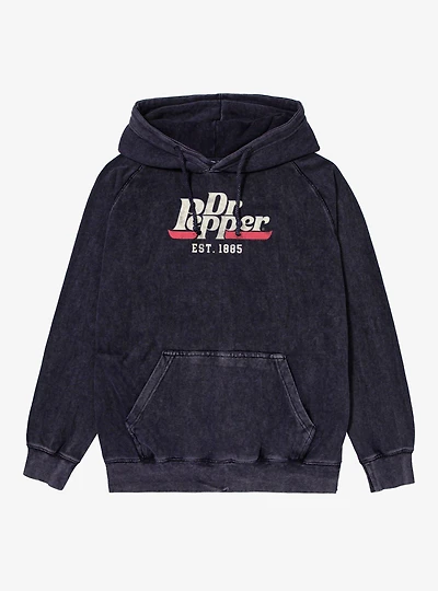 Dr. Pepper Classic Logo Mineral Wash Hoodie