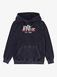 Dr. Pepper Classic Logo Mineral Wash Hoodie