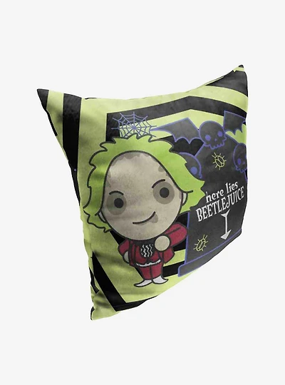 Beetlejuice Grave Throw Pillow