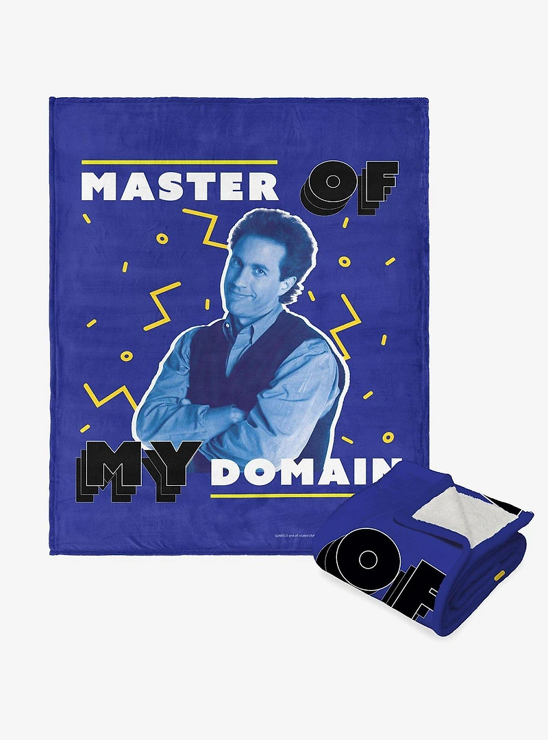 Seinfeld My Domain Silk Touch Sherpa Throw Blanket