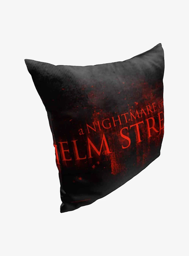 Nightmare on Elm Street Title Throw Pillow