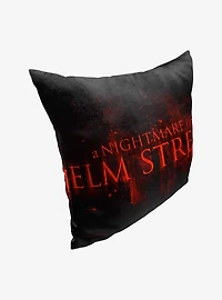 Nightmare on Elm Street Title Throw Pillow