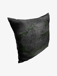 Beetlejuice Ghostly Gravestone Throw Pillow