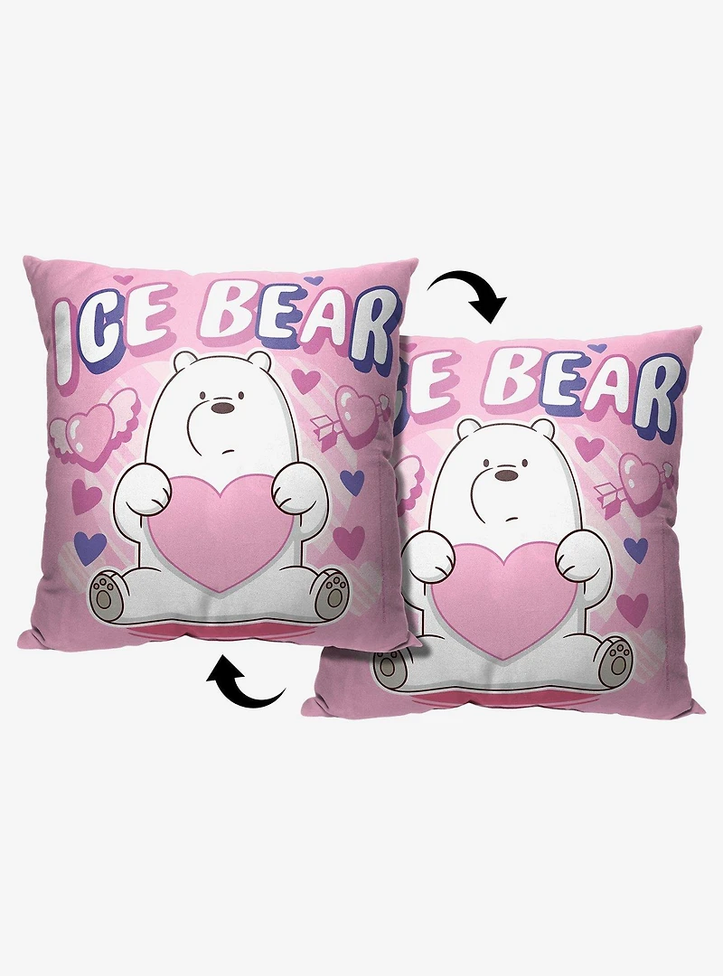 We Bare Bears Ice Bear Throw Pillow
