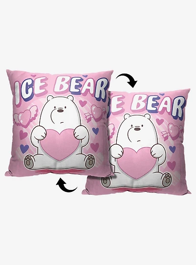 We Bare Bears Ice Bear Throw Pillow