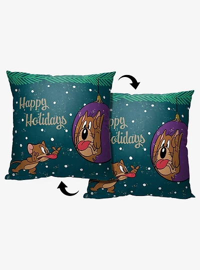 Tom And Jerry Making Faces Throw Pillow