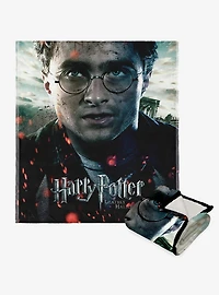 Harry Potter Deathly Hallows Part 2 Silk Touch Sherpa Throw Blanket