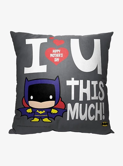 Superman Love Mom This Much Throw Pillow