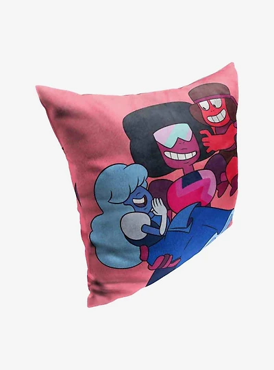 Steven Universe New And Improved Crystal Gems Throw Pillow
