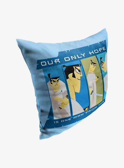 Samurai Jack Only Hope From The Past Throw Pillow