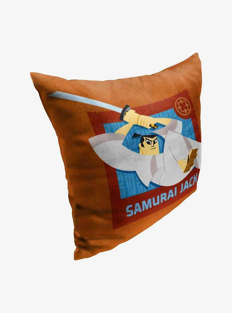 Samurai Jack Samuari Savior Throw Pillow