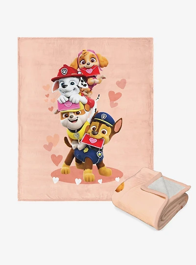Paw Patrol Friends For Life Silk Touch Sherpa Throw Blanket