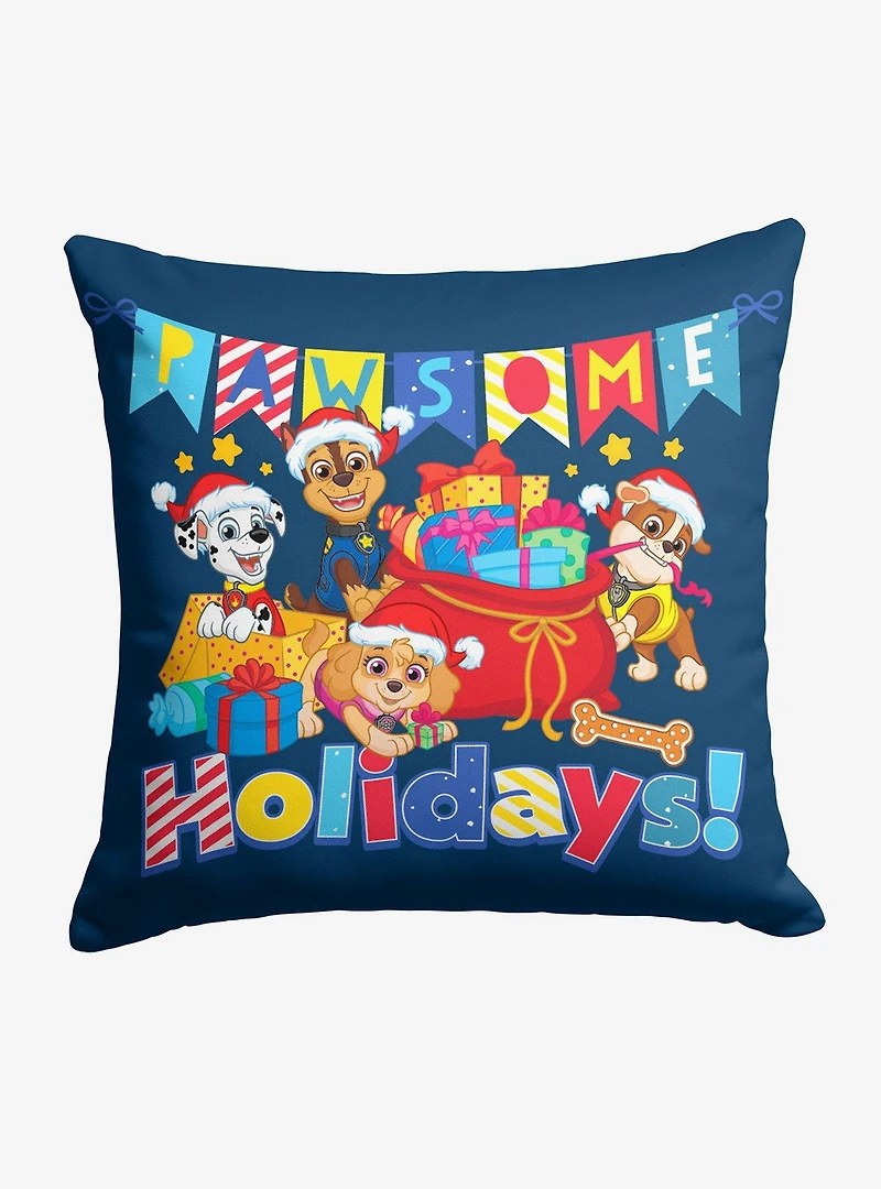 Paw Patrol Pawsome Holidays Throw Pillow