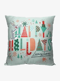 Looney Tunes Happy Holidays Throw Pillow